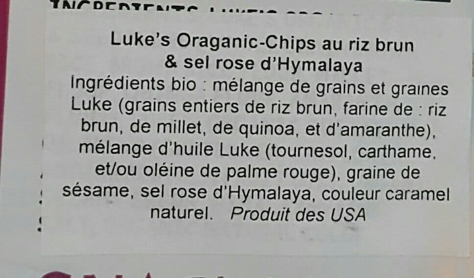 Open Food Facts Brown rice chips packshot