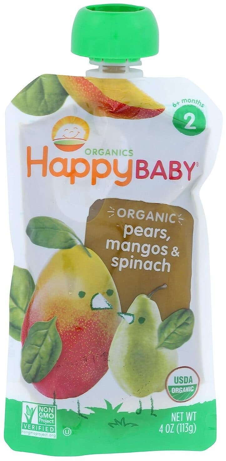 Happy Baby Pears, Mangos & Spinach- Stage 2 packshot