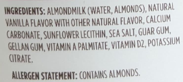 Califia Farms Unsweetened Vanilla Almondmilk packshot