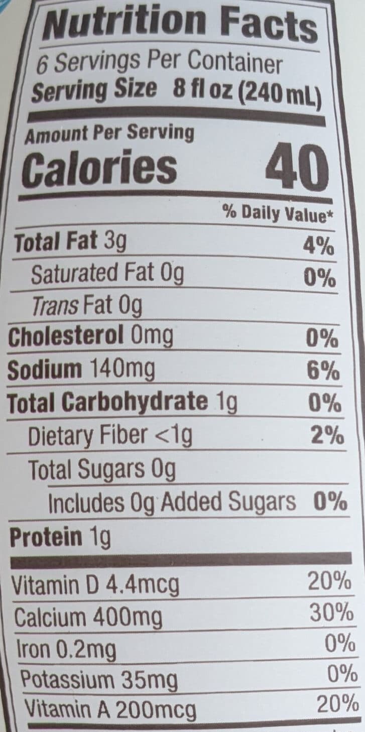 Califia Farms Unsweetened Vanilla Almondmilk packshot