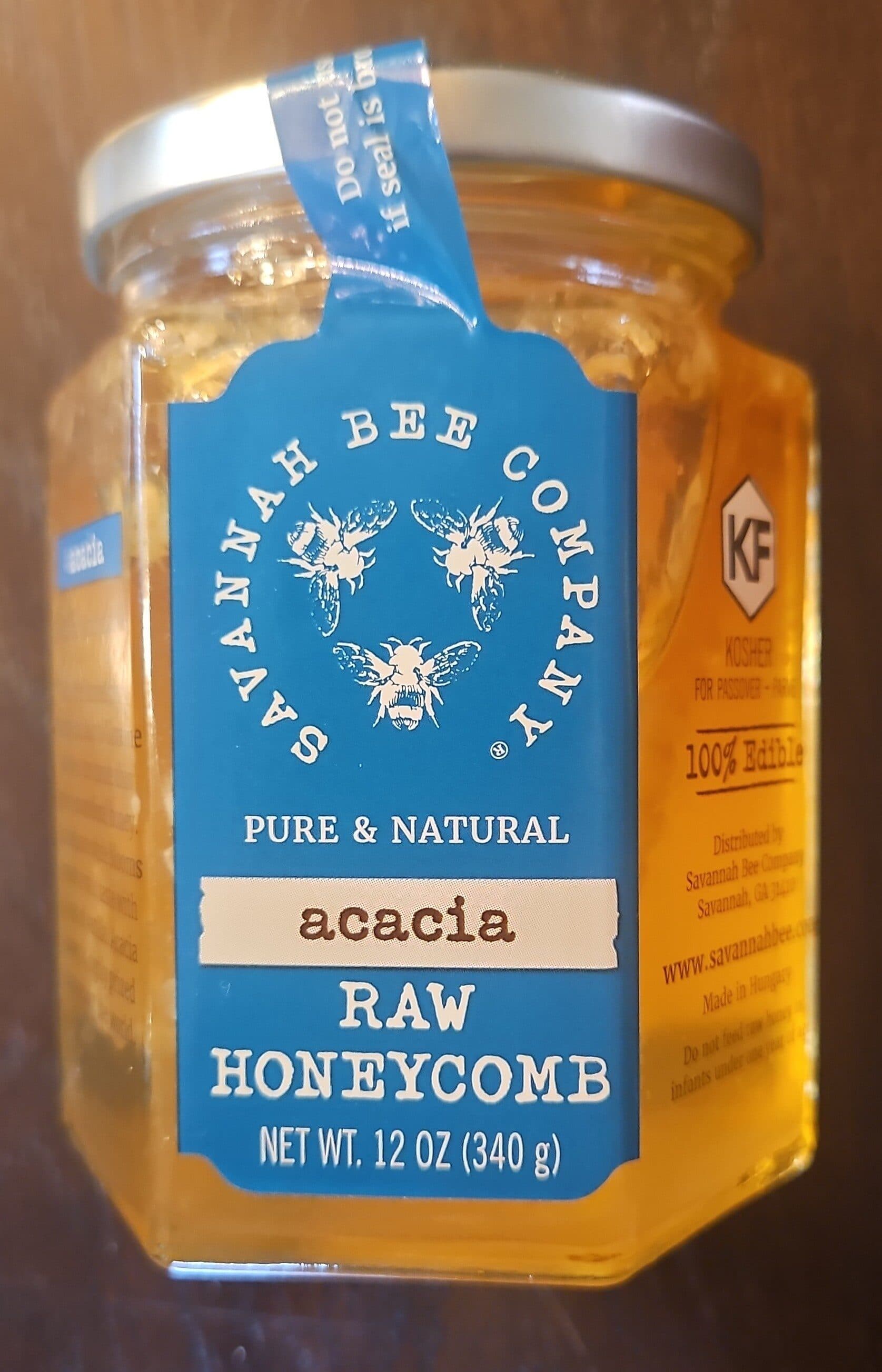 Savannah Bee Company Raw Acacia Honey Comb packshot