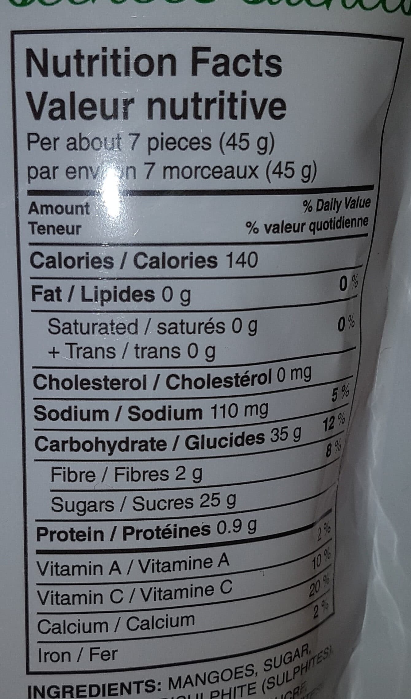 Open Food Facts Mangue sechee packshot