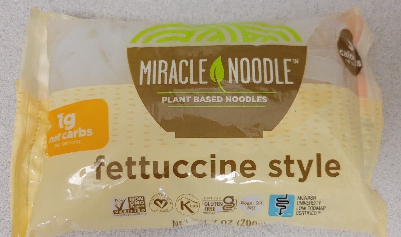 Miracle Noodle Plant Based Noodles, Fettuccine Style packshot