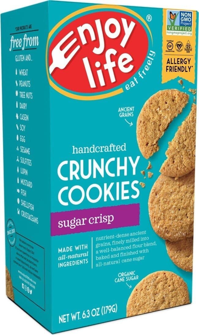 Enjoy life Sugar Crisp Crunchy Cookies packshot