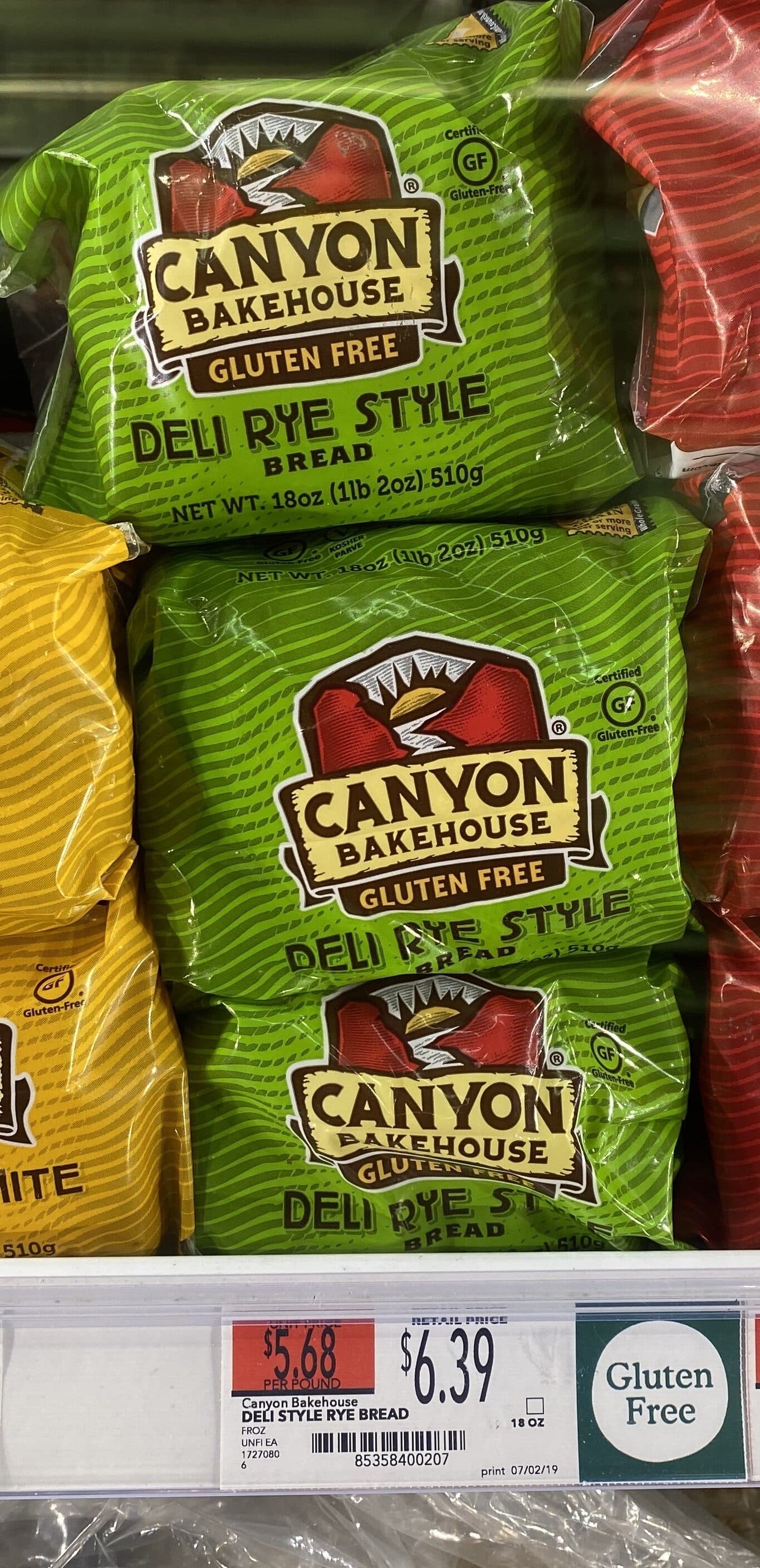 Canyon Bakehouse Llc Deli rye style bread packshot