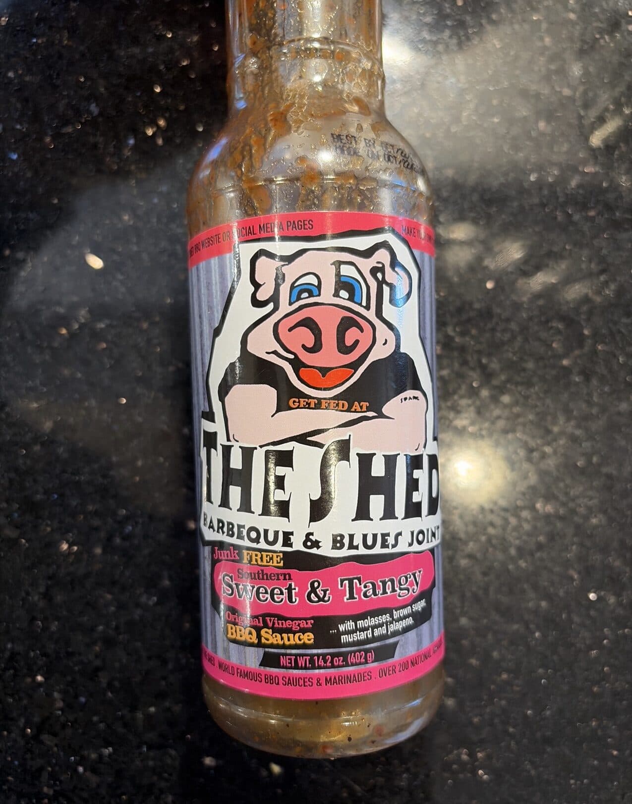 The Shed Original vinegar bbq sauce packshot