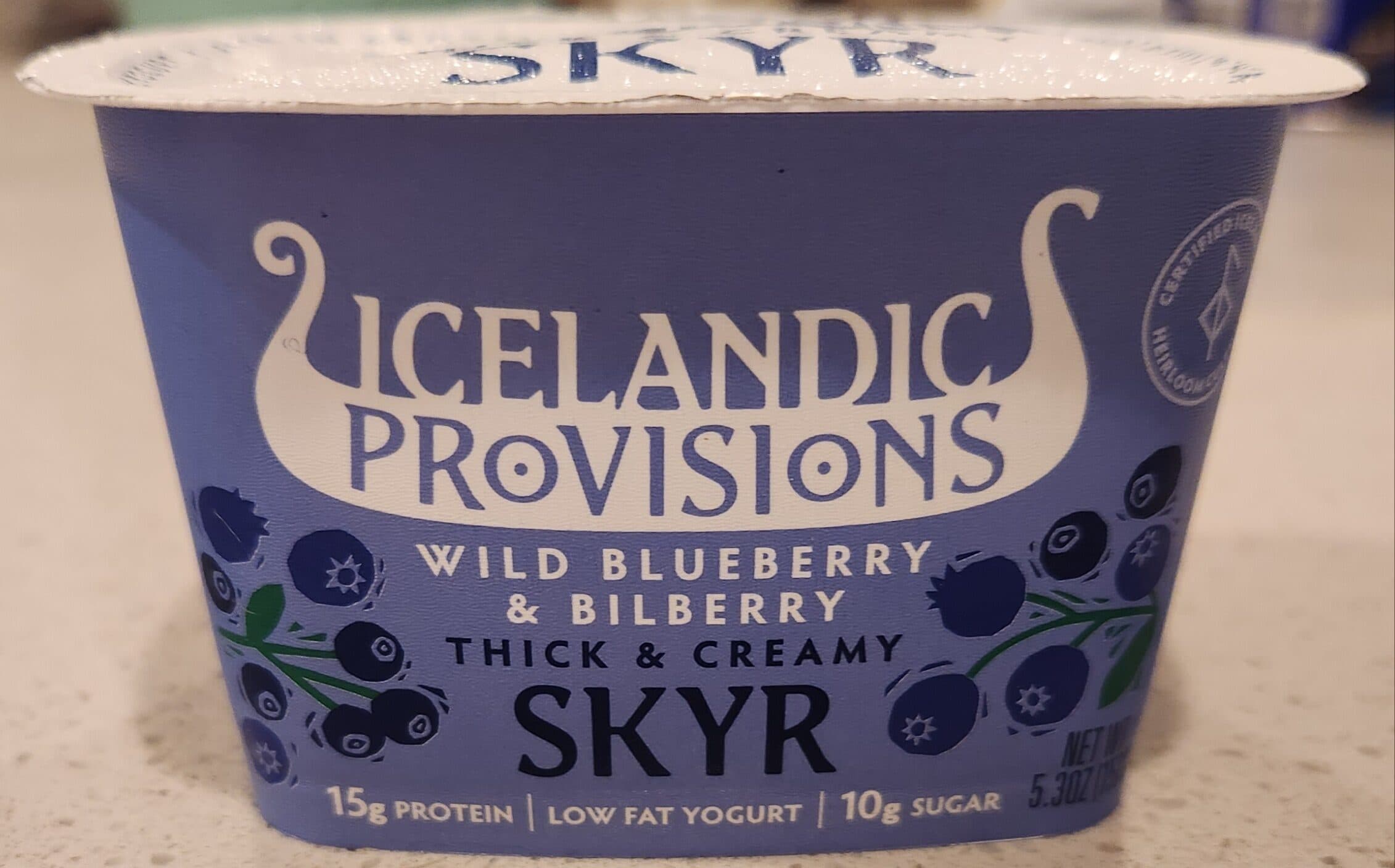 ICELANDIC PROVISIONS WILD BLUEBERRY & BILBERRY SKYR packshot