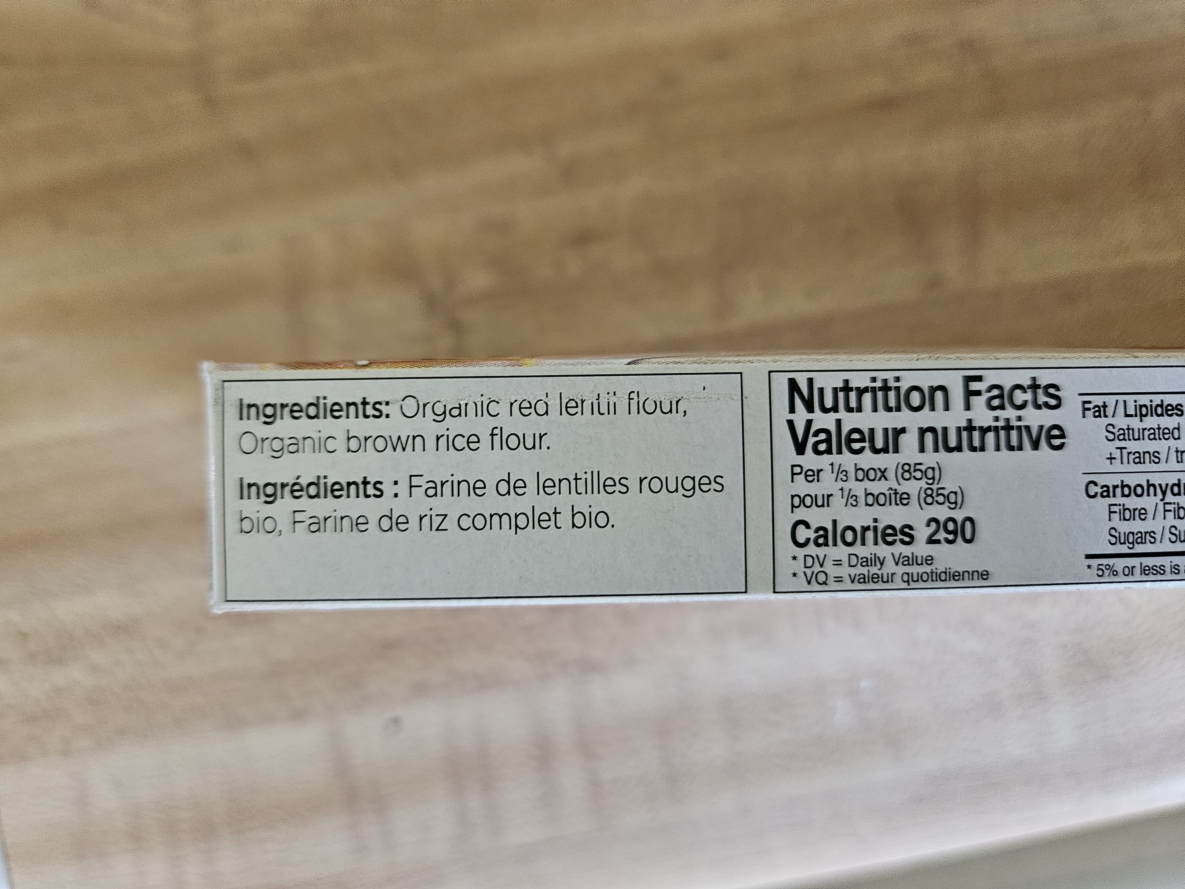 Ethical Foods Sa Organic red lentil spaghetti packshot