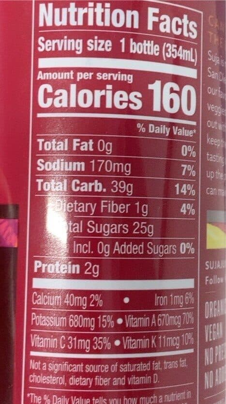 suja ORGANIC BEET APPLE packshot