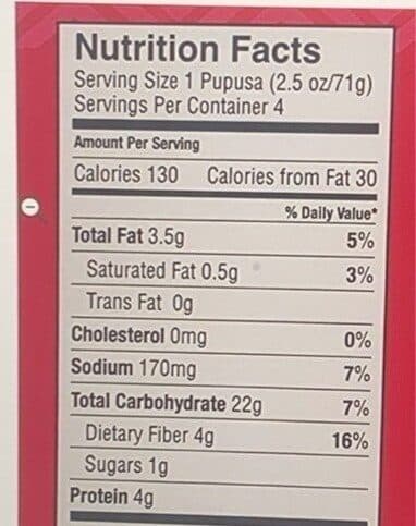 Tres Latin Foods Black Bean & Sweet Corn Pupusas packshot