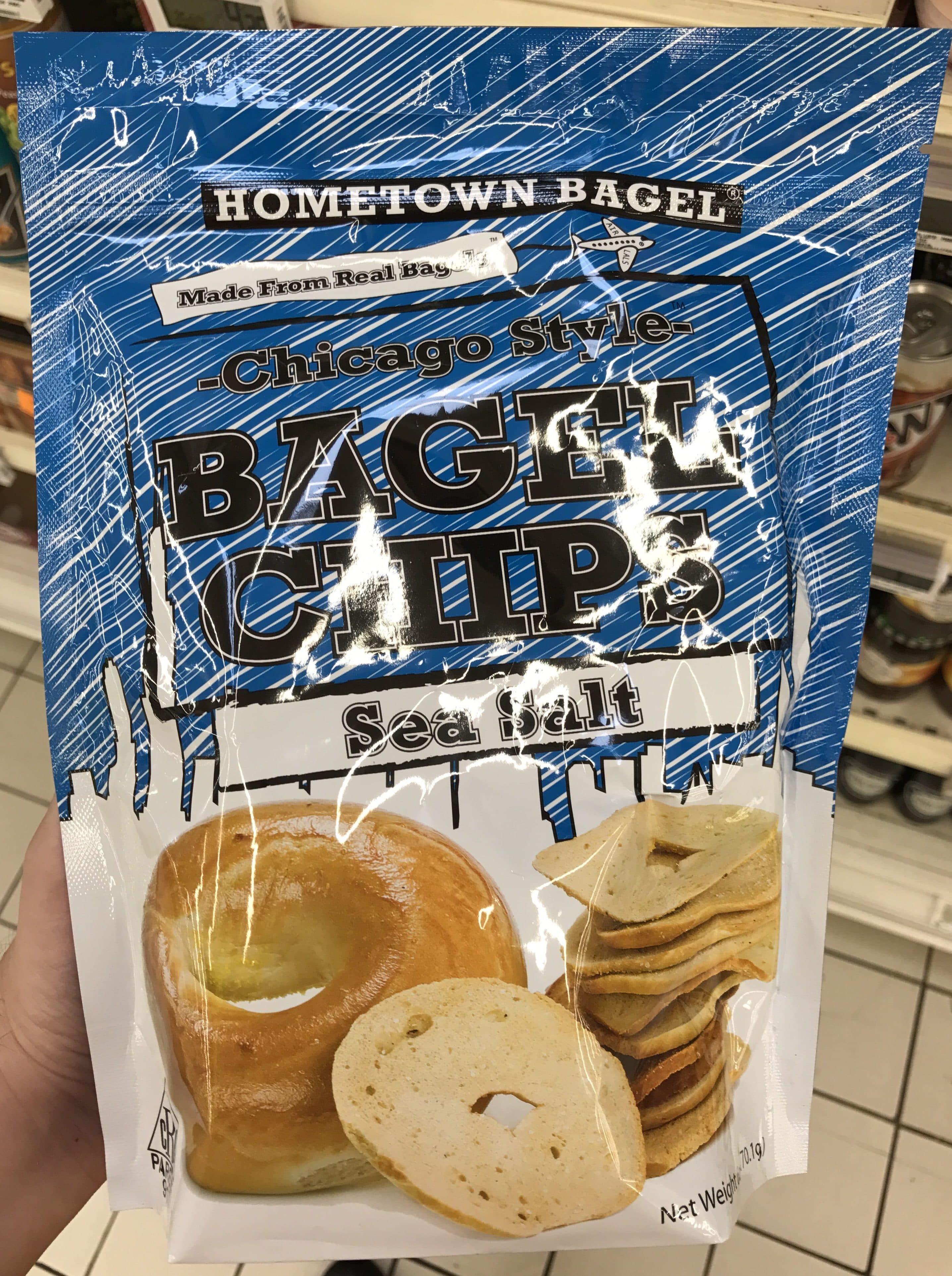 Hometown Bagel Chicago Style Bagel Chips Sea Salt packshot