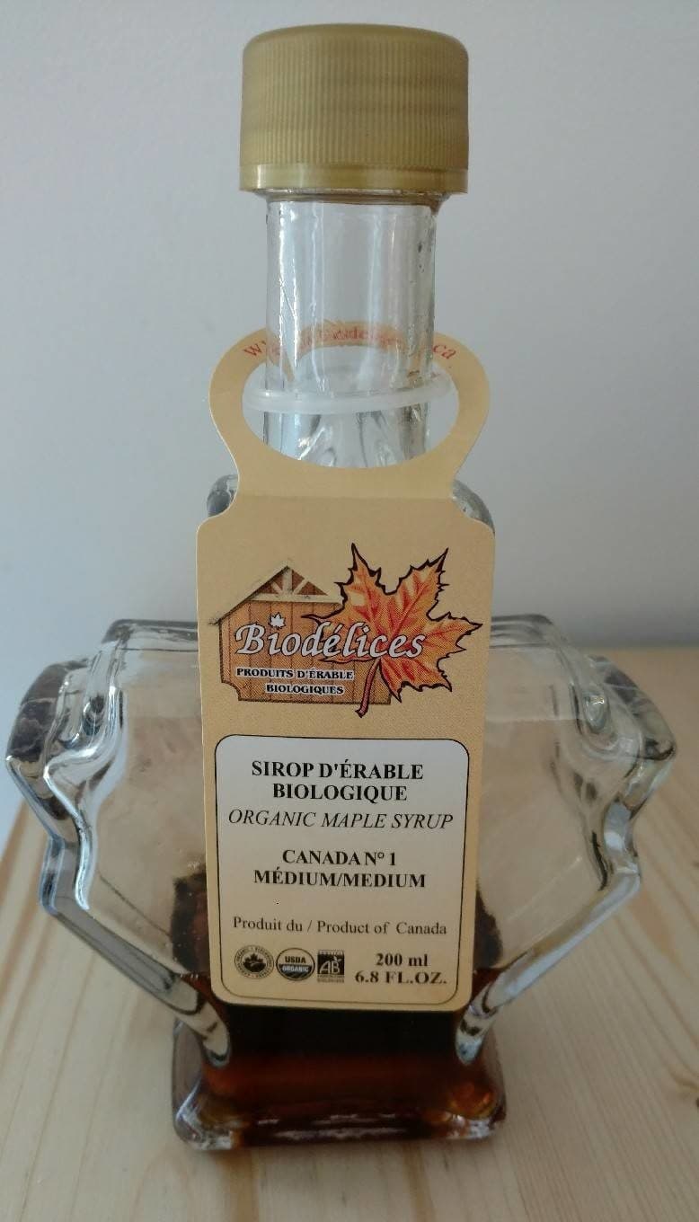 Biodelices Sirop d'érable biologique packshot