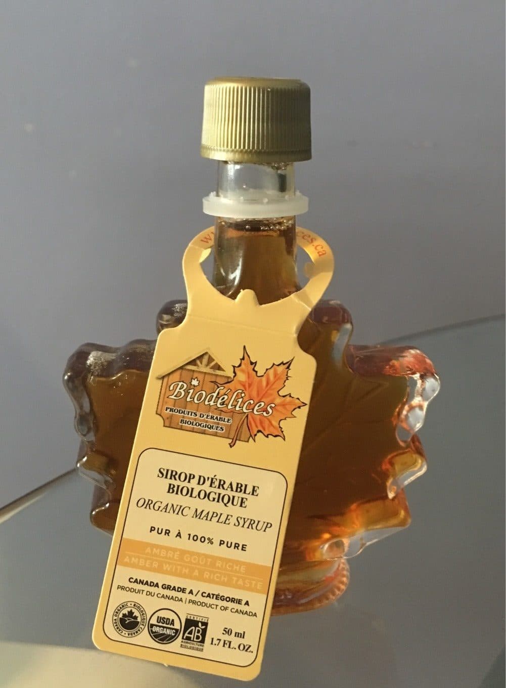 Biodélices Sirop d’érable packshot