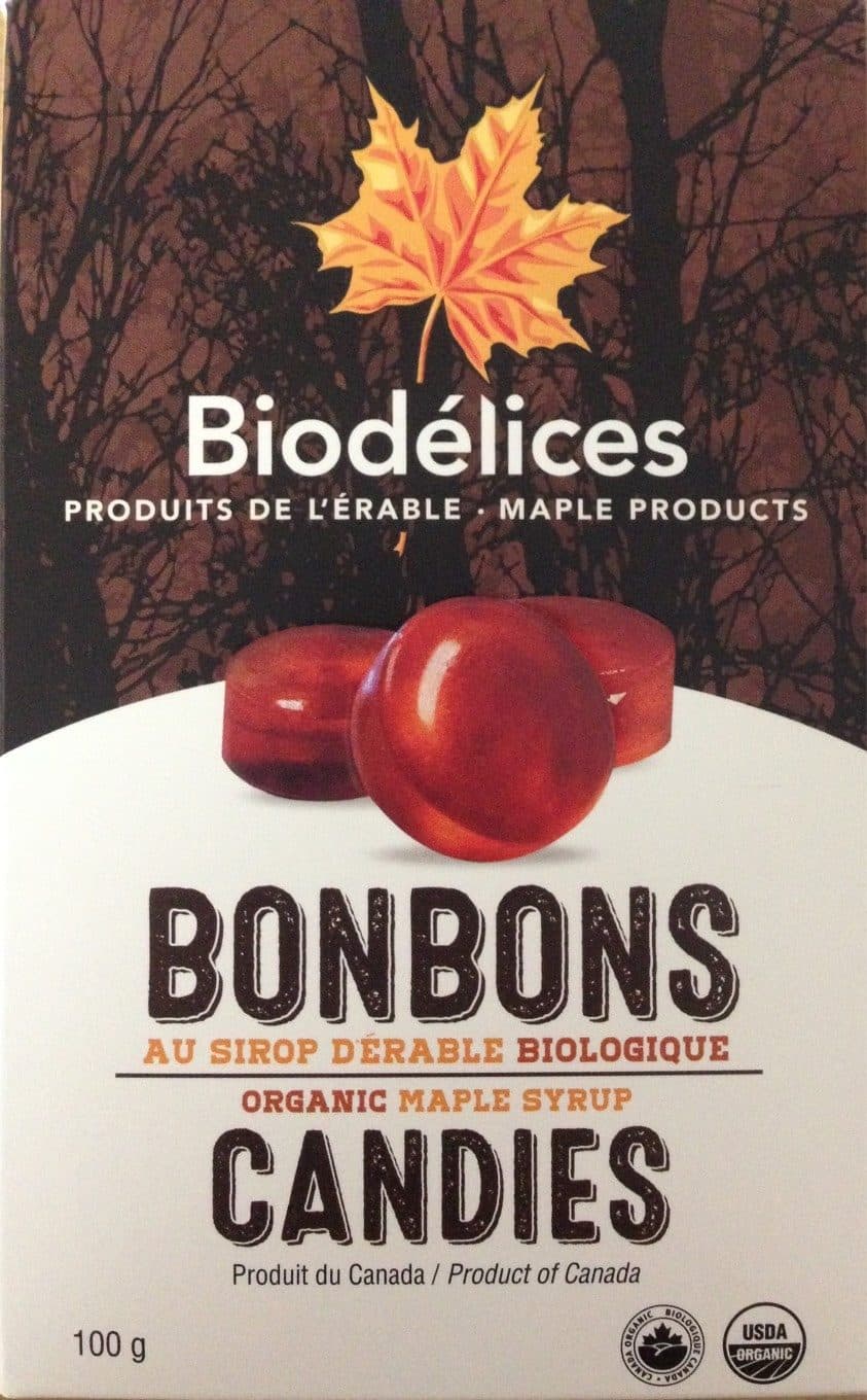 Biodélices BONBONS AU SIROP ERABLE packshot