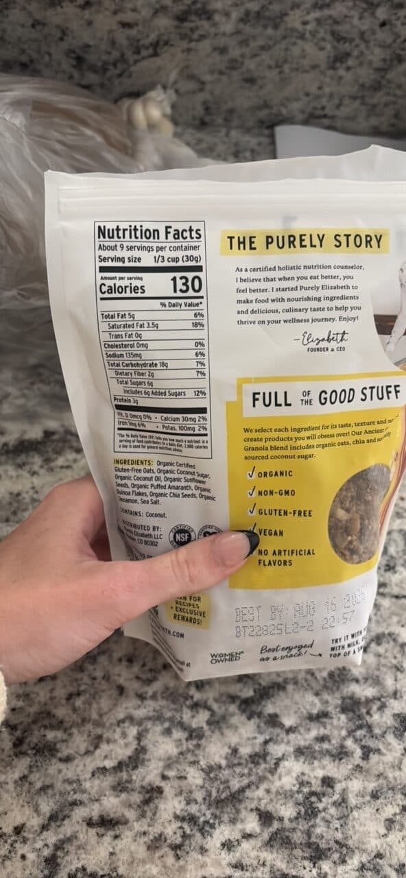 purely elizabeth ORIGINAL ANCIENT GRAIN GRANOLA packshot