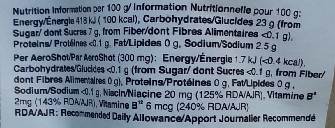 AeroDesigns Aeroshot Energy Green Apple packshot