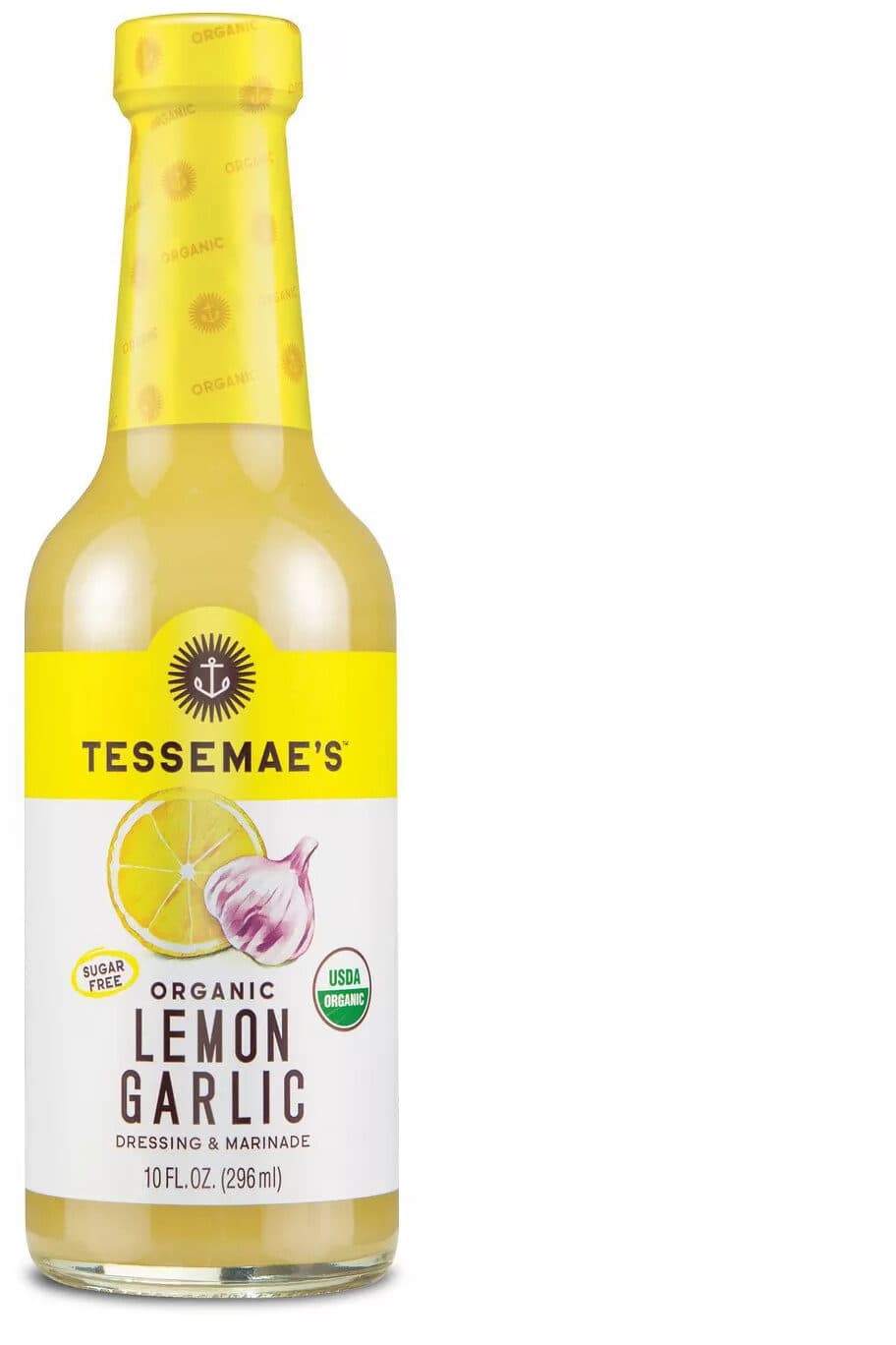 TESSEMAE'S ORGANIC LEMON GARLIC DRESSING & MARINADE packshot