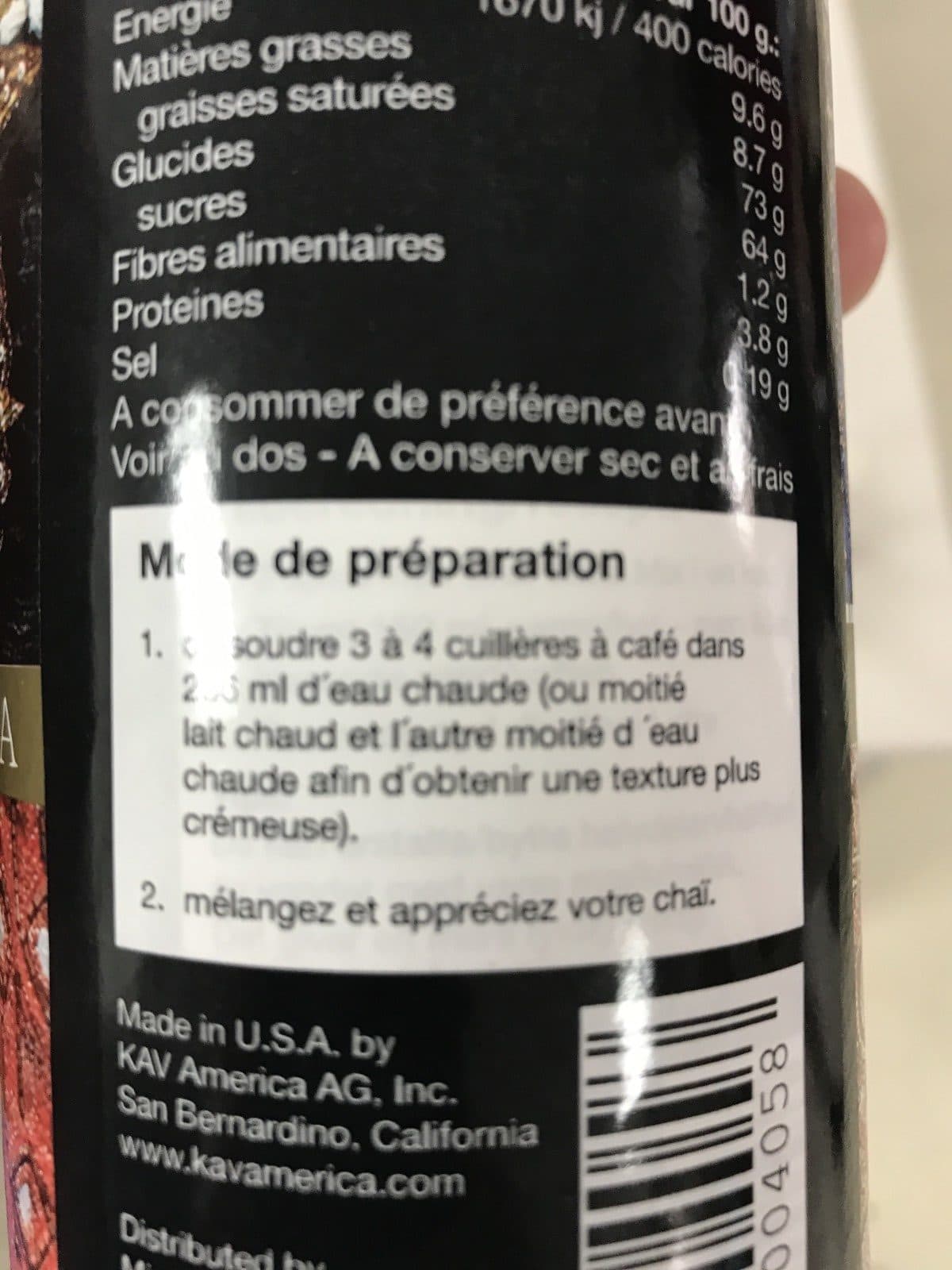 KSA Dairy Kav orient - original chai packshot