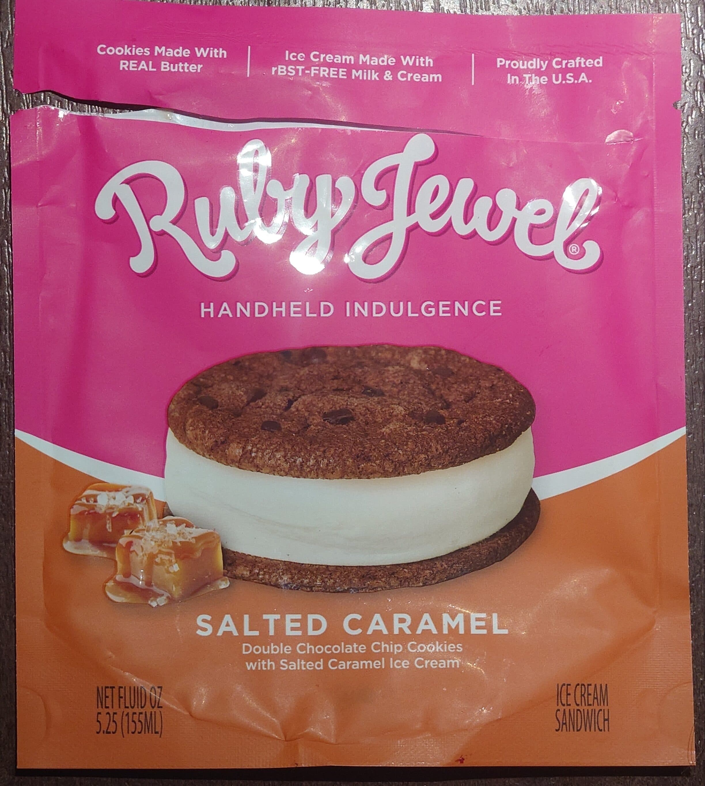 Ruby Jewel Ice Cream Sandwich - Salted Caramel packshot