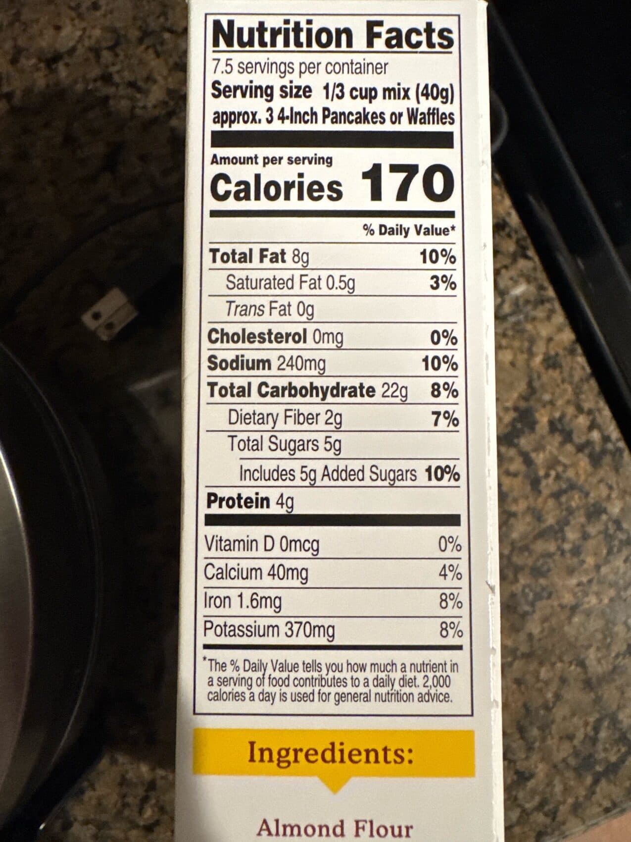 Simple Mills Almond Flour Pancake & Waffle Mix Original packshot