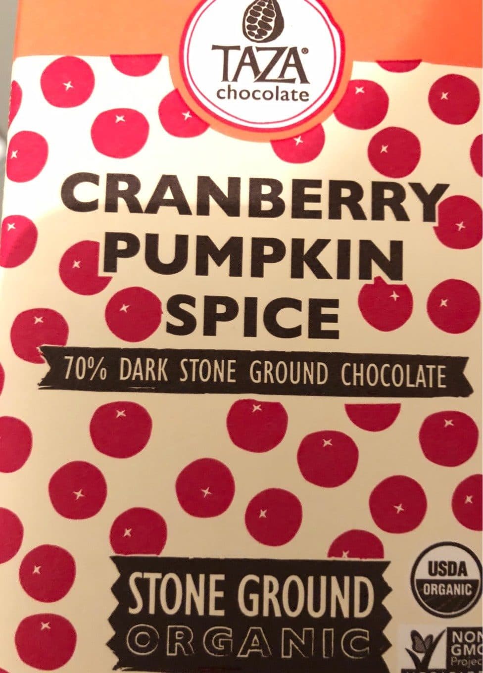 Taza Chocolate Cranberry Pumpkin Spice Chocolate packshot