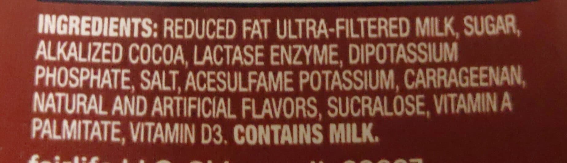 fairlife Chocolate 2% Reduced Fat Ultra-Filtered Milk packshot