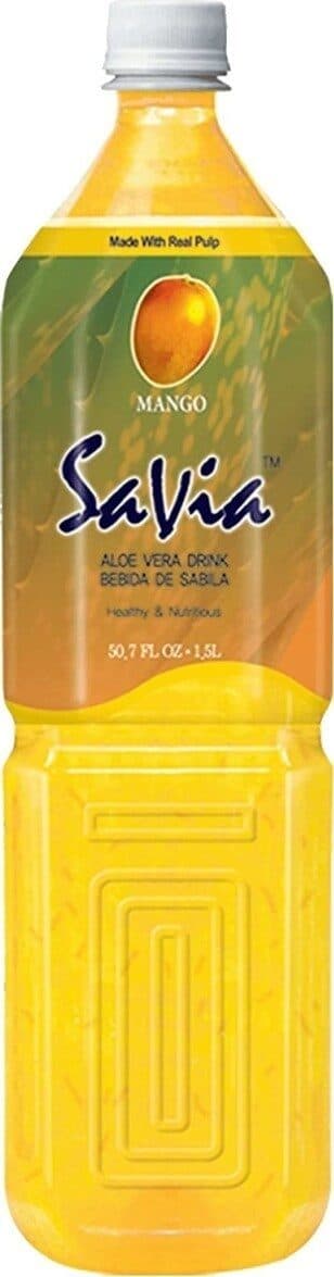 Savia Aloe vera drink mango flavor packshot