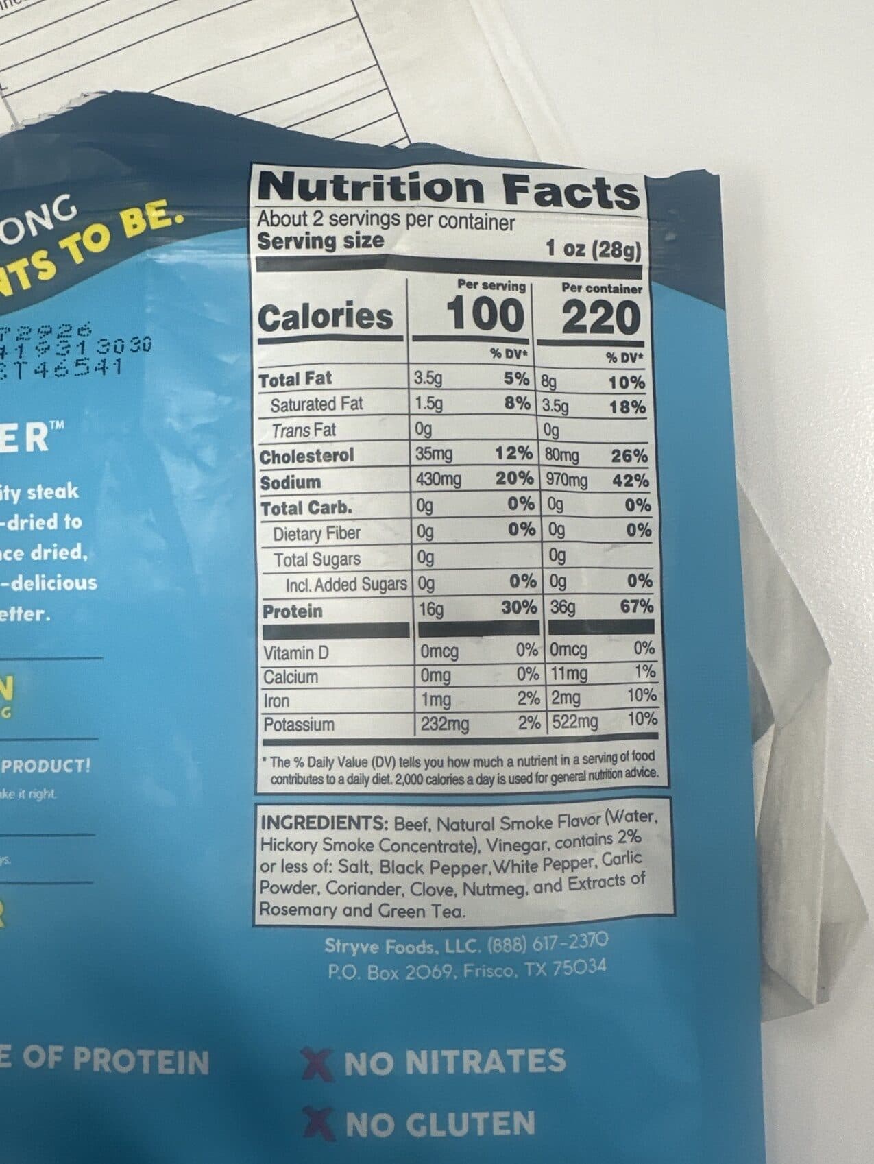Stryve Protein snacks packshot