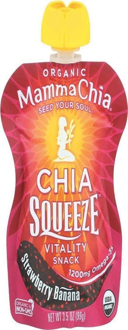 Mamma Chia Chia Squeeze Vitality Snack Strawberry Banana packshot