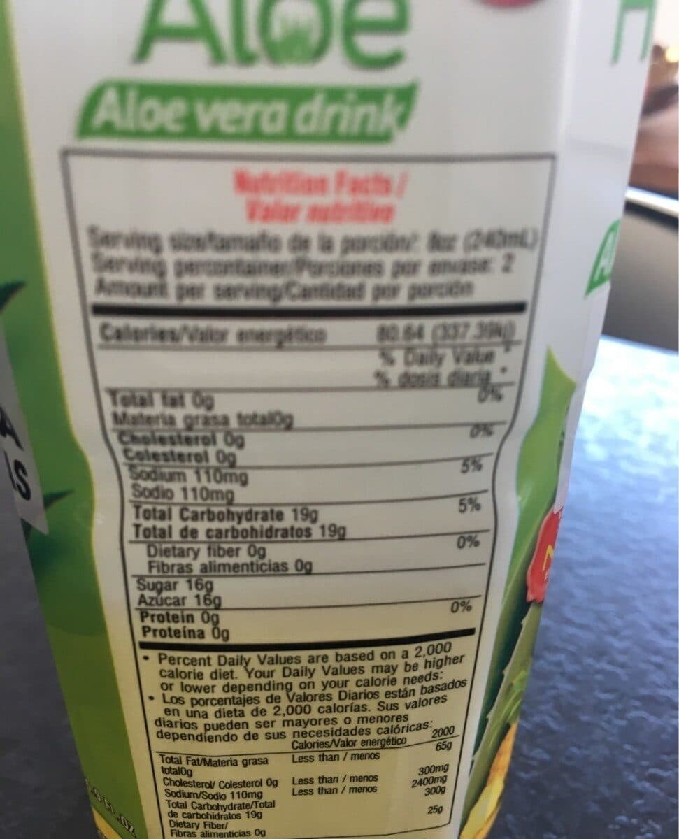 Open Food Facts Healty aloe vera packshot