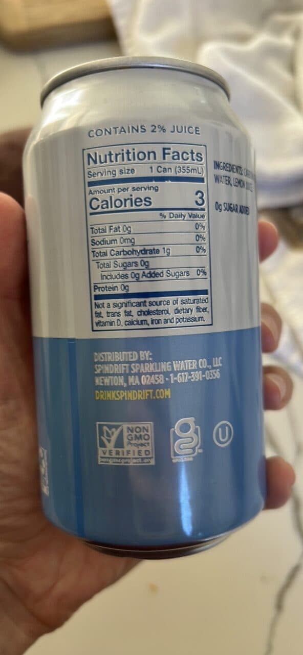 spindrift Sparkling Water packshot