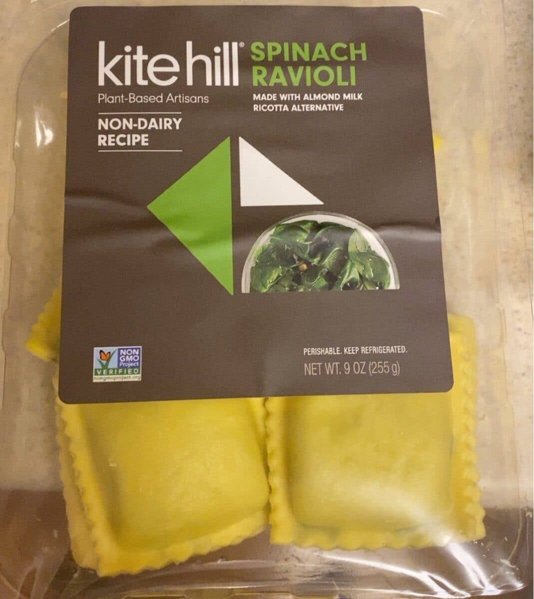 kite hill spinach RAVIOLI packshot