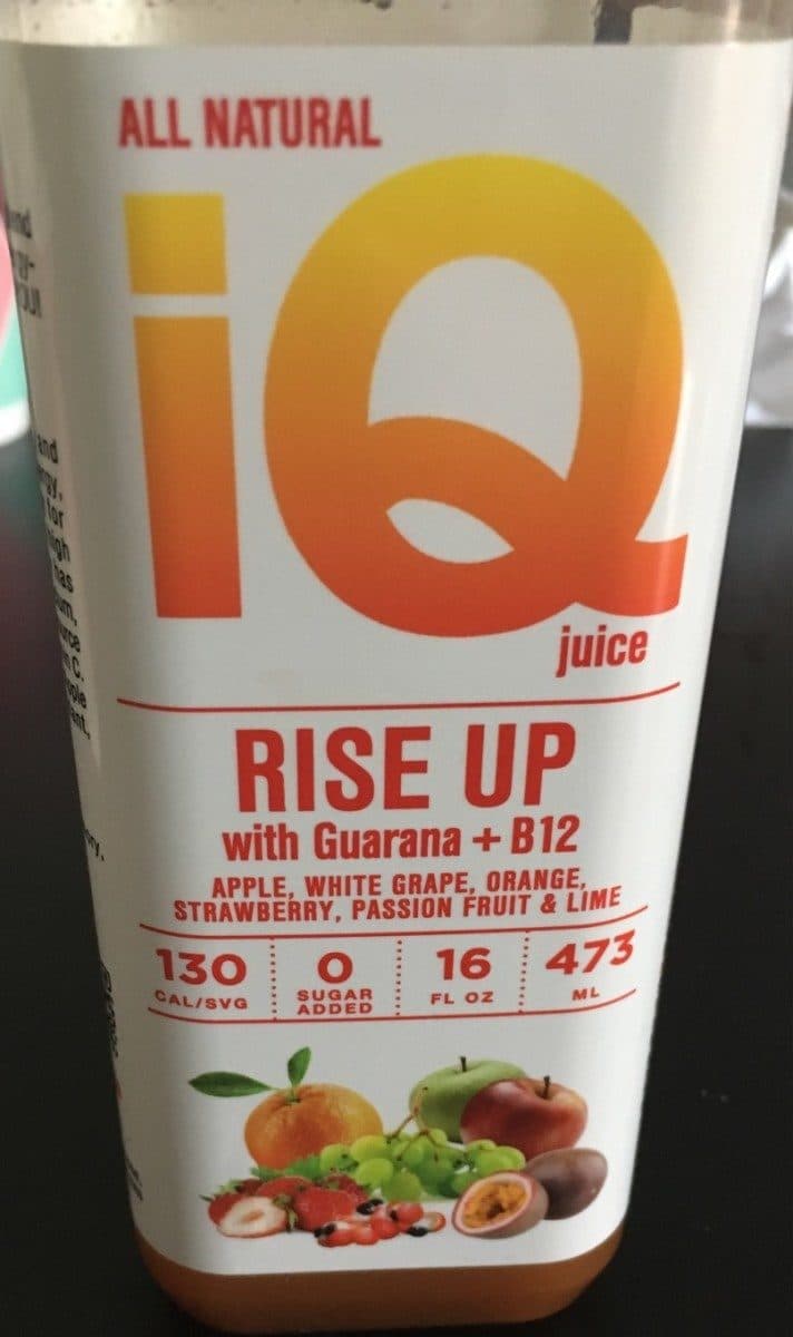 Powerhouse Beverage Company Llc Iq juice, rise up juice, guarana packshot