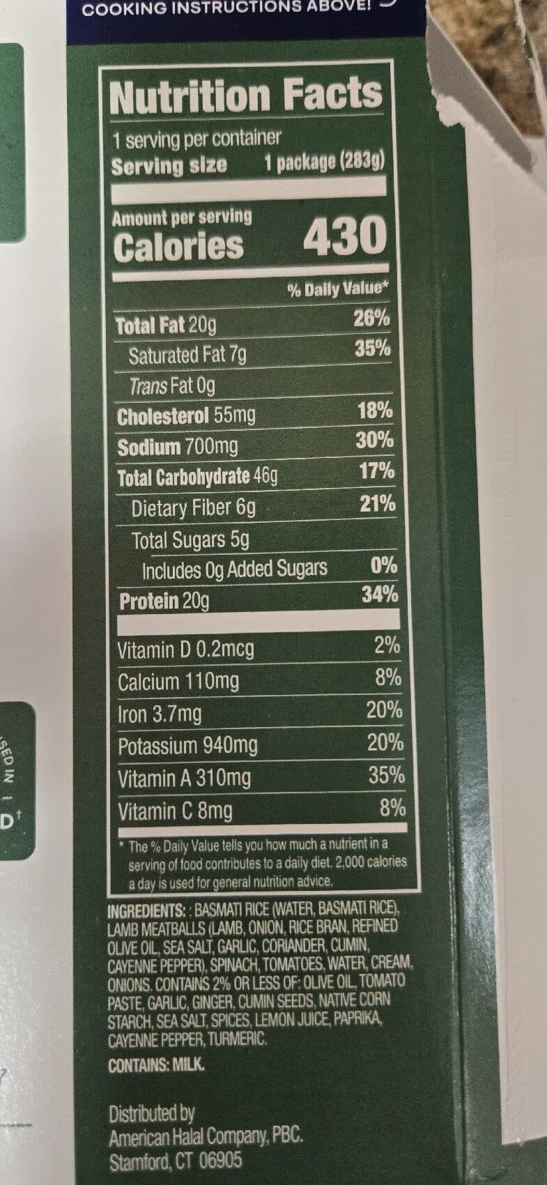 Saffron Road Lamb Saag packshot