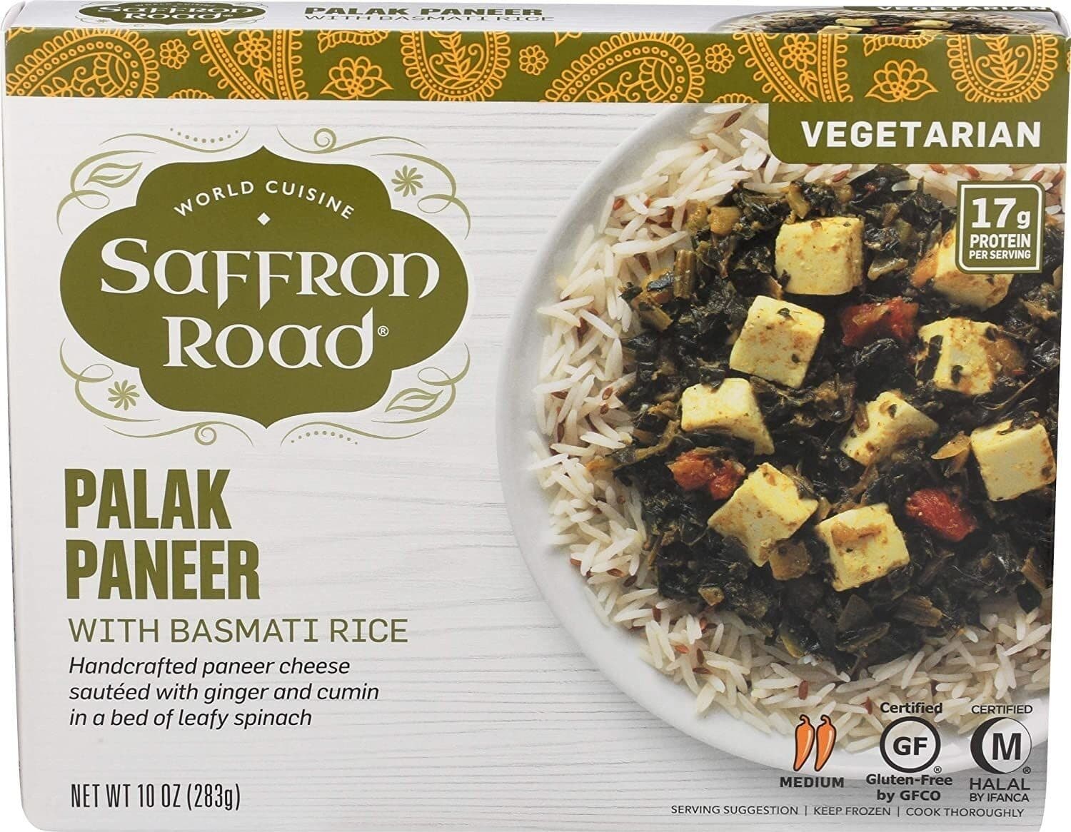 Saffron Road Entree palak paneer packshot
