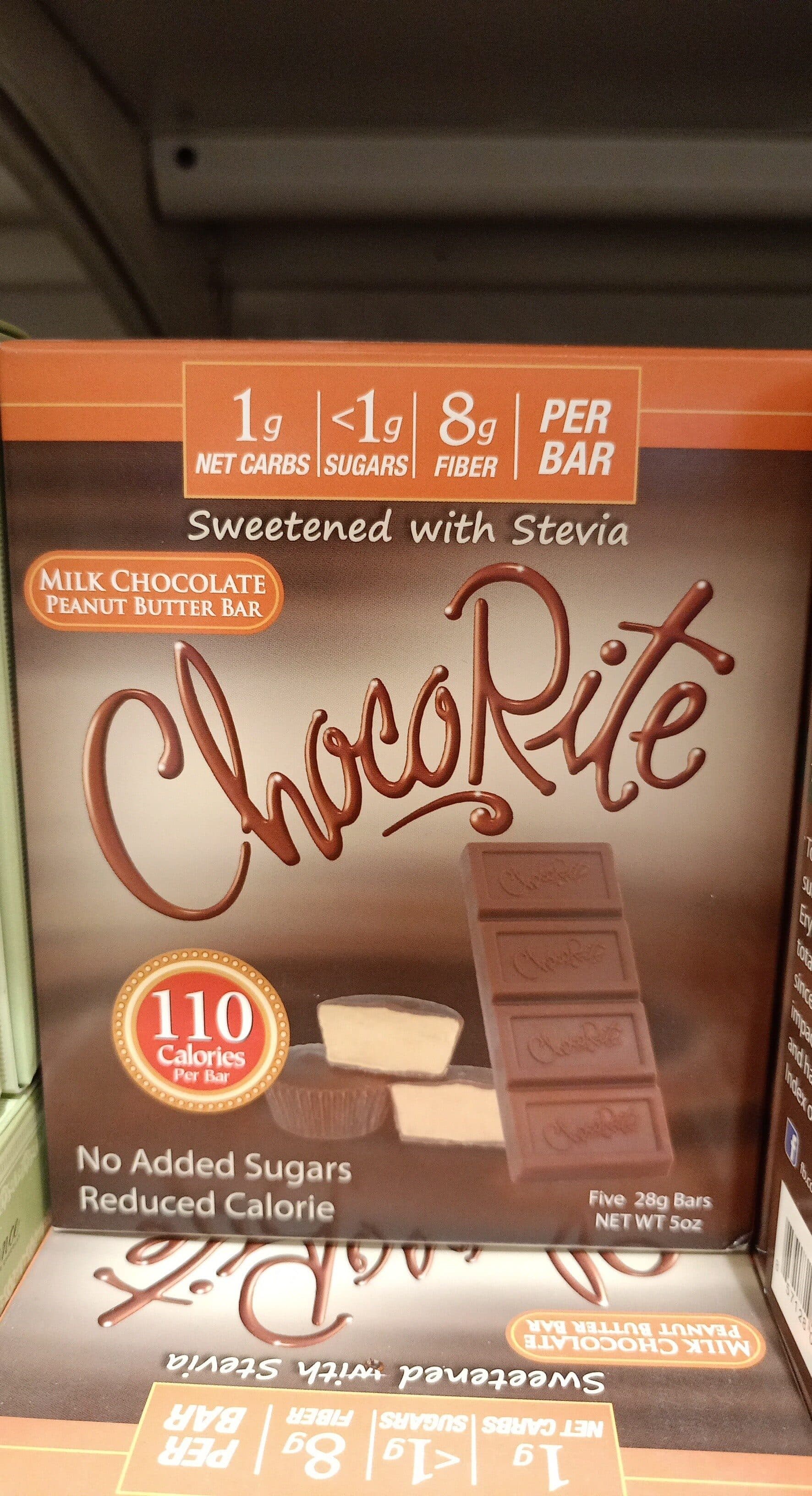 Chocorite Milk chocolate peanut butter bar packshot
