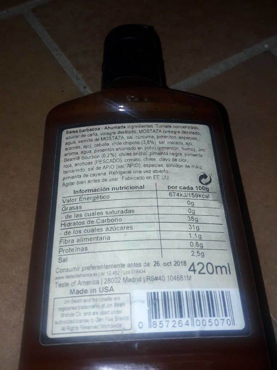 Jim Beam Barbecue sauce packshot