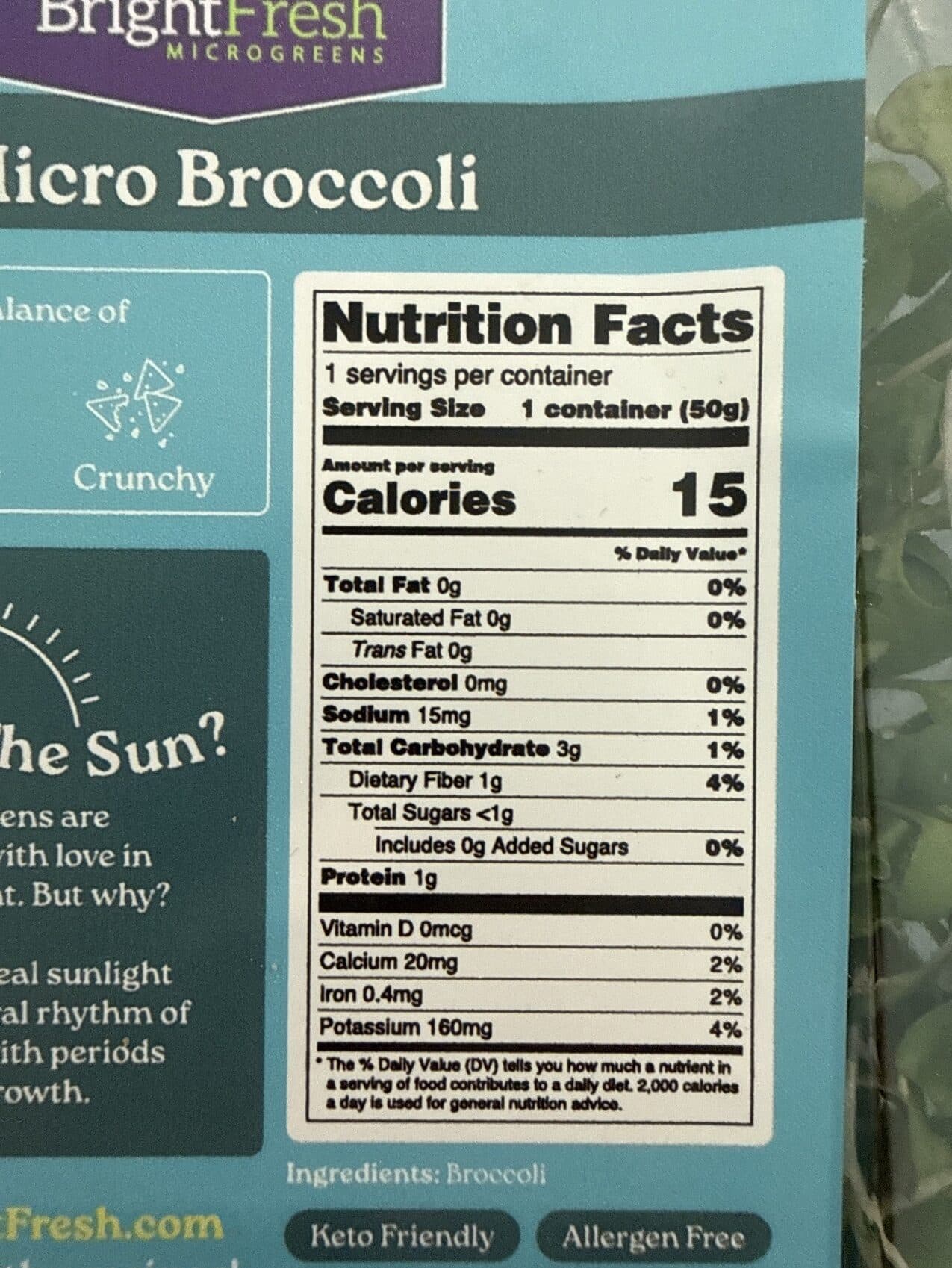Bright Fresh Micro Broccoli packshot