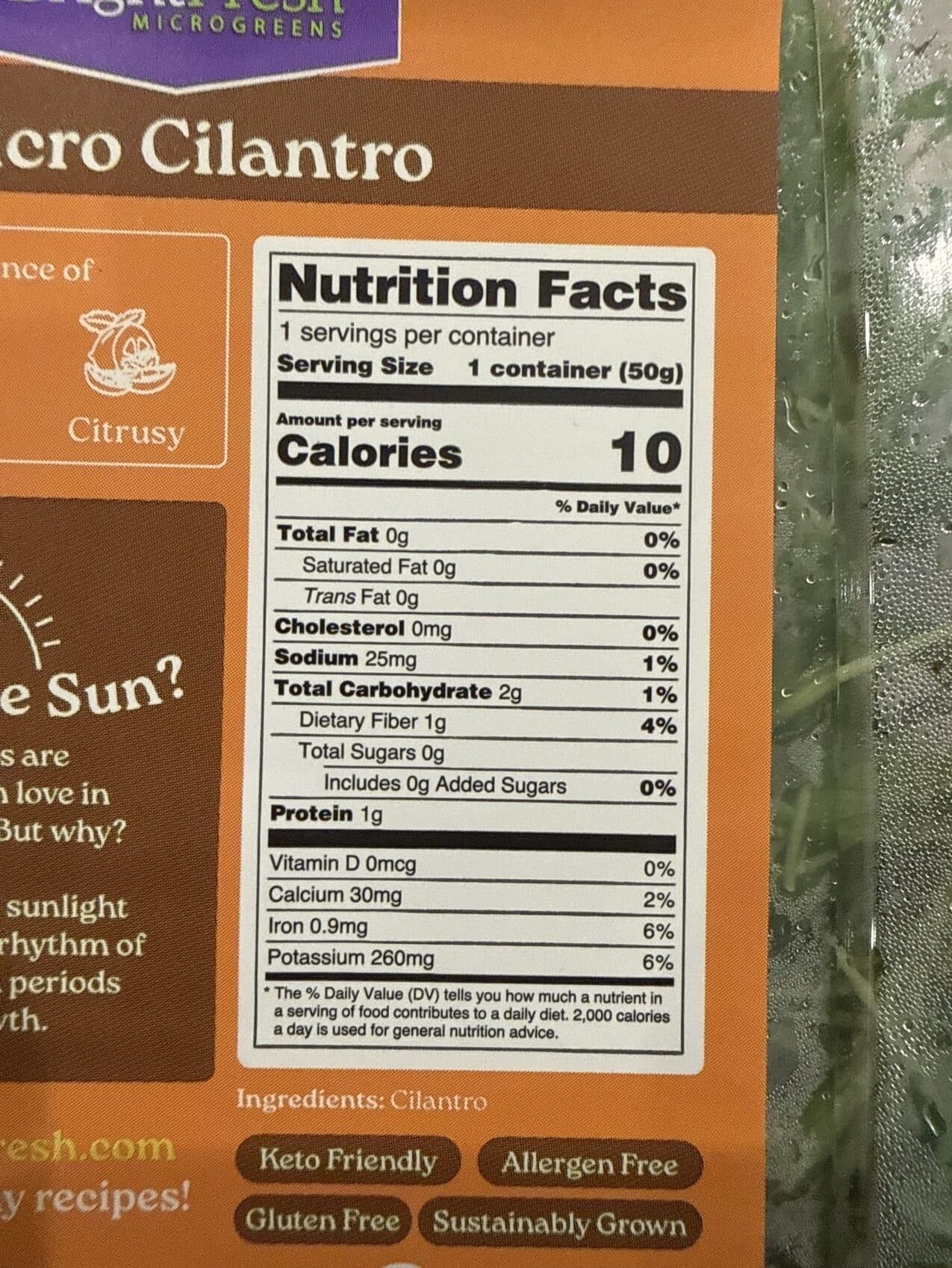 Brighfresh Micro Cilantro packshot