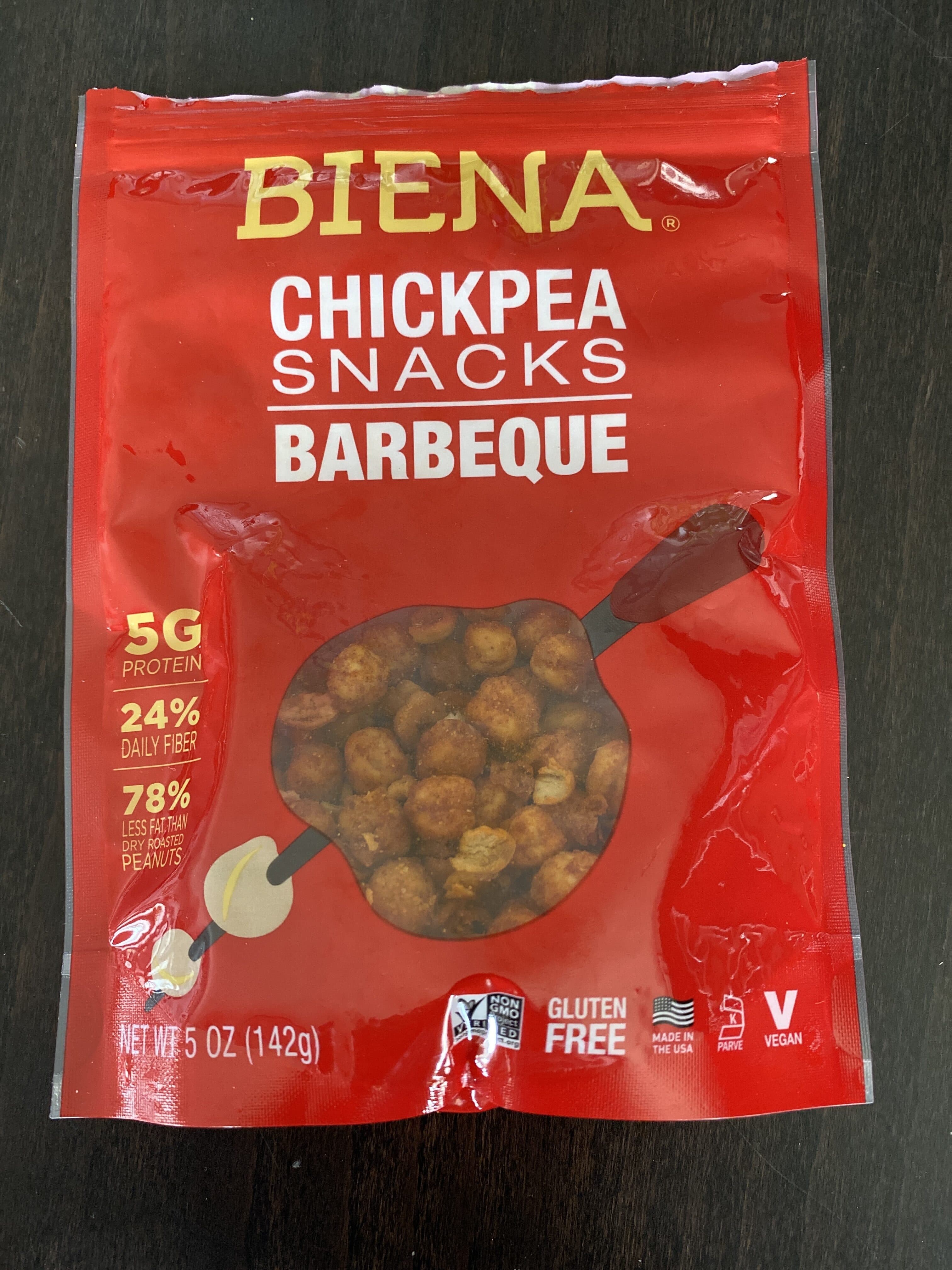 Biena Llc Chickpea Snacks Barbeque packshot