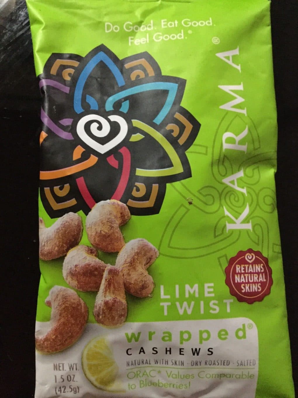 Karma Lime Twist Wrapped Cashews packshot