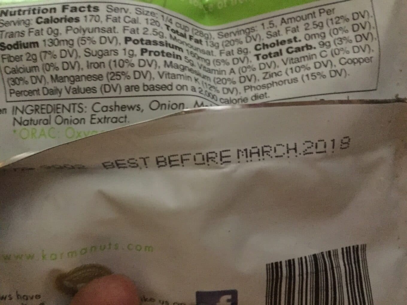 Karma Lime Twist Wrapped Cashews packshot