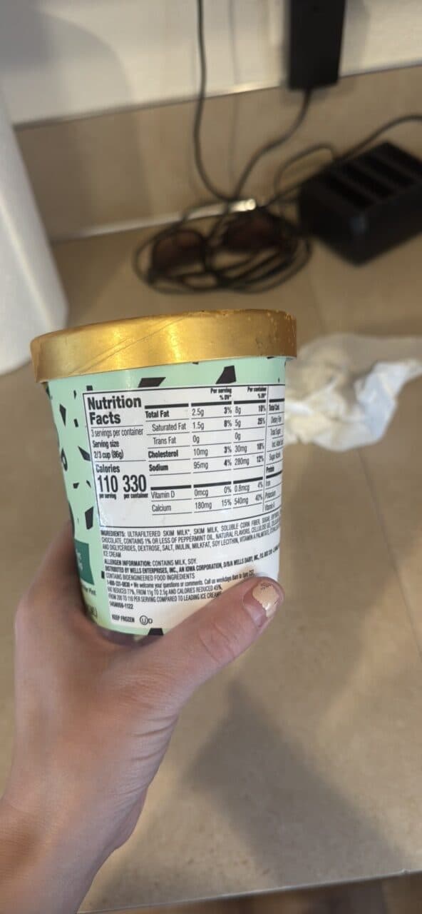 Halo Top Light Ice Cream Mint Chip packshot