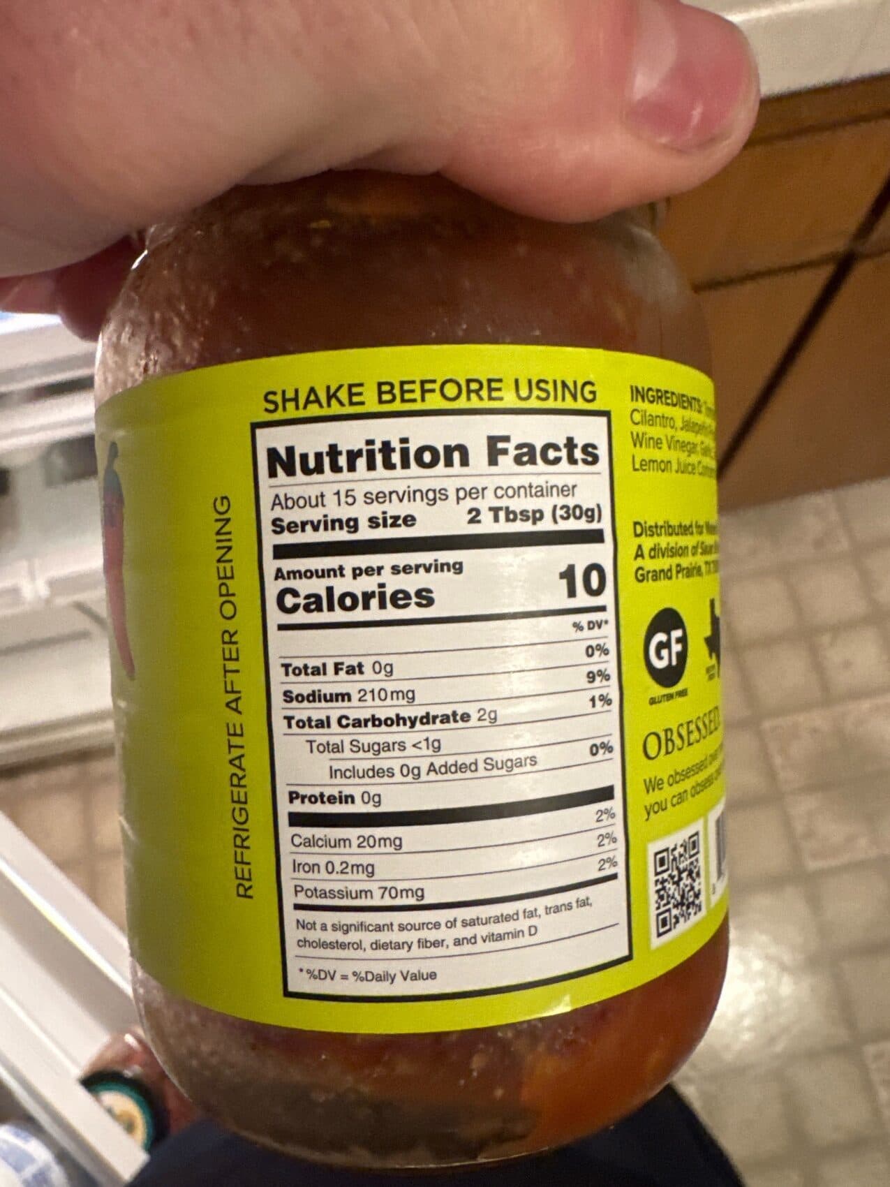 Mateo's Gourmet Salsa Mild packshot