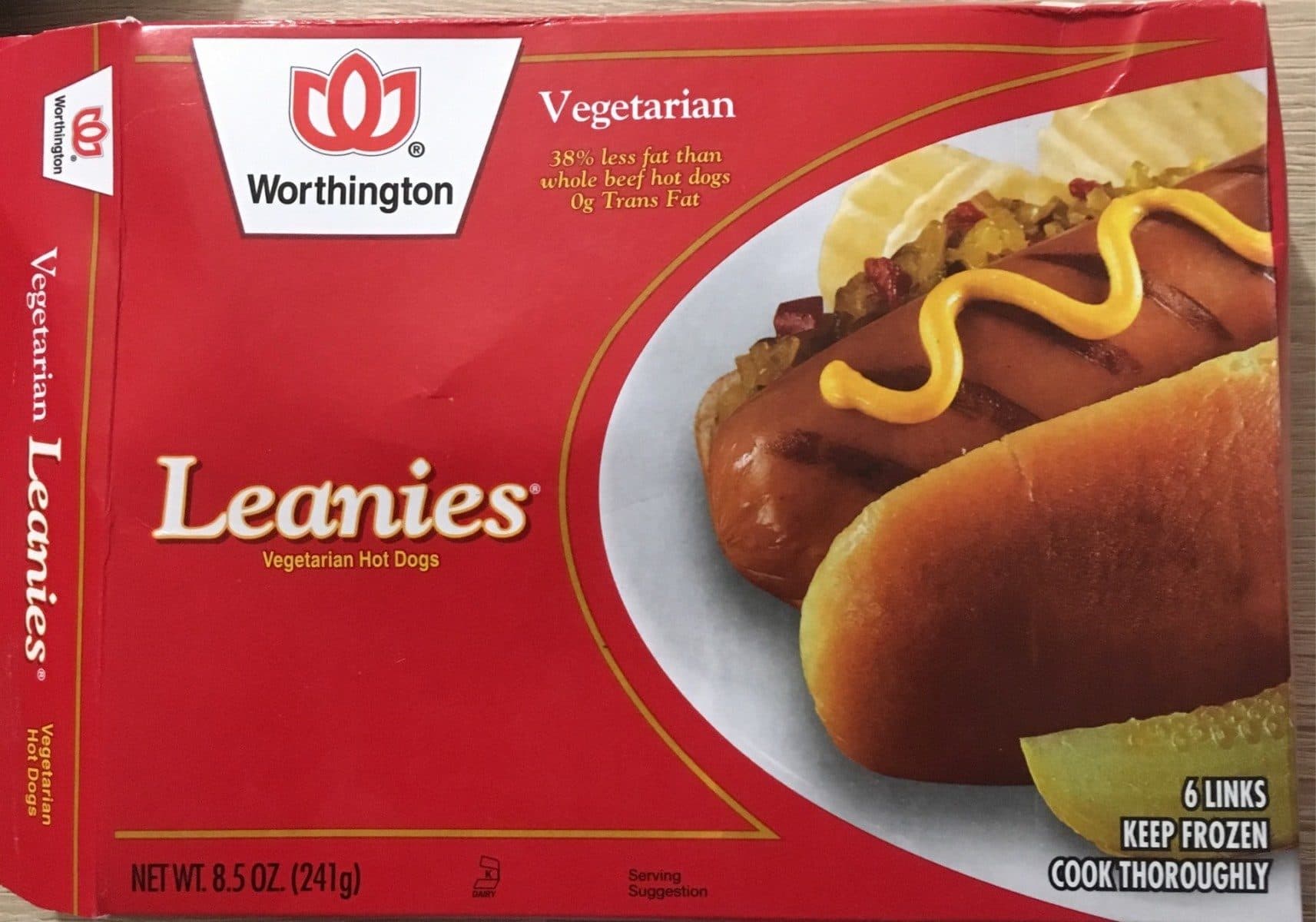 Open Food Facts Leanies Vegetarian Hot Dogs packshot