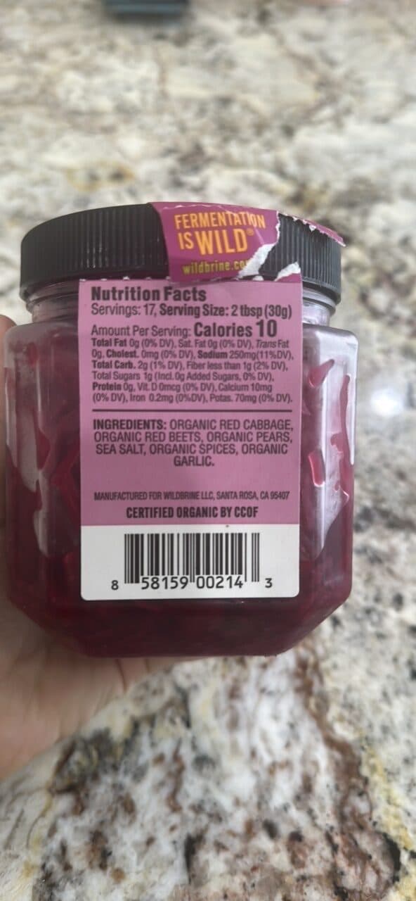 Wildbrine Red Beet & Cabbage Organic Kraut packshot