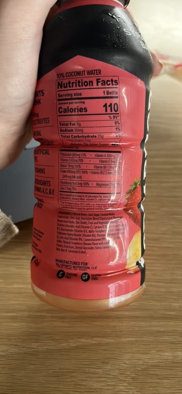 Body armor Body armor strawberry banana packshot