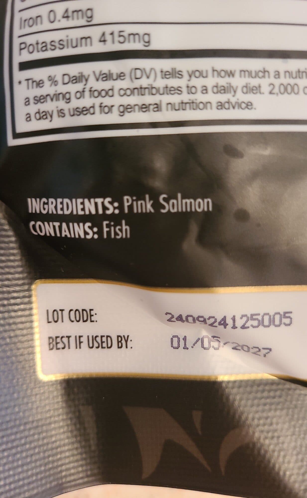 Simply Seafood Pink Salmon packshot