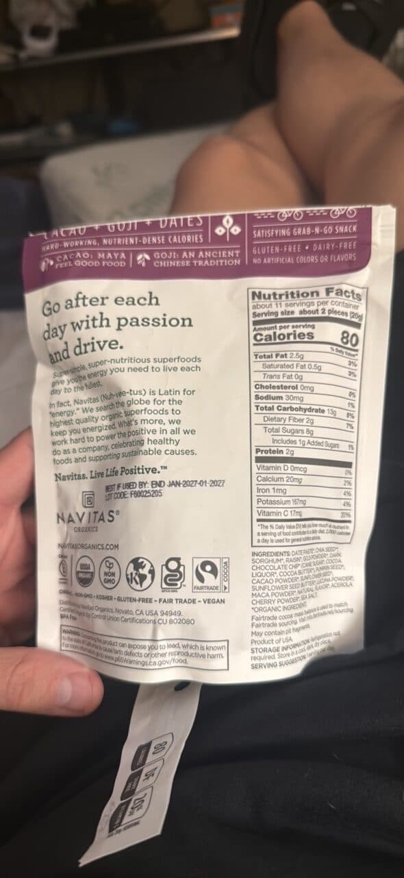 Navitas Organics Organic Power Snacks packshot