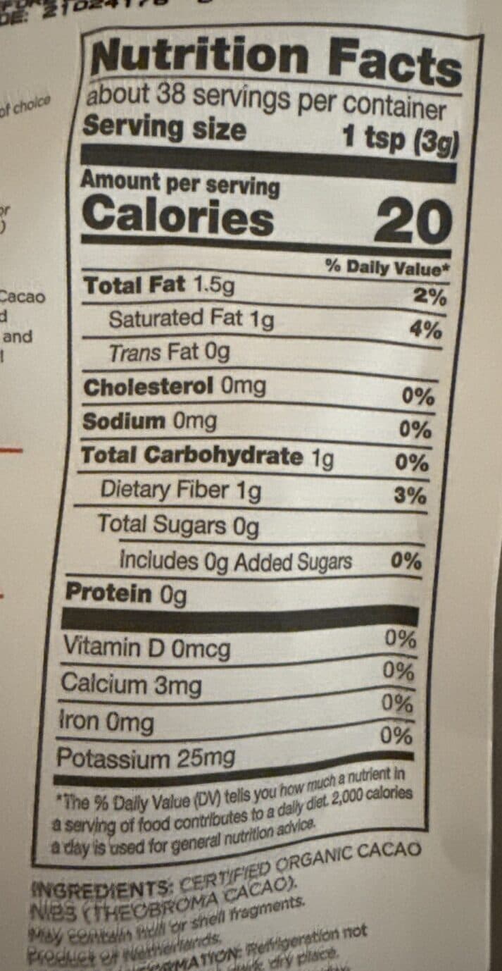 Navitas Organics Organic Cacao Nibs packshot